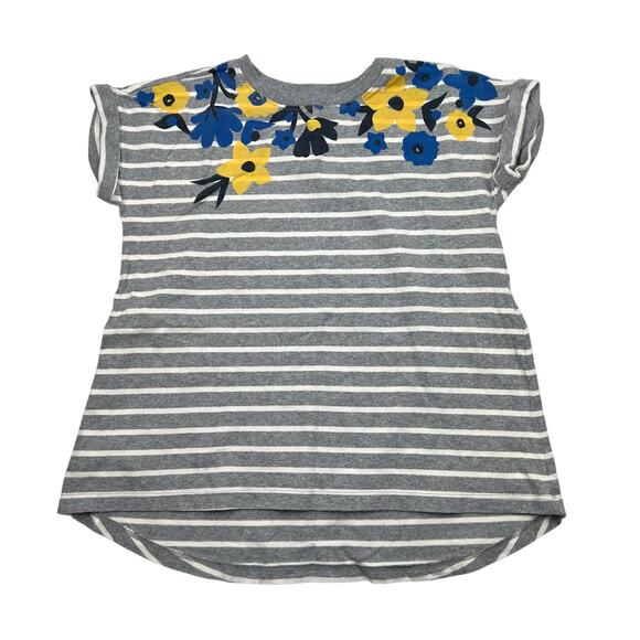 Tea Collection Striped Flower Shirt - Picture 1 of 4